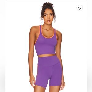 Splits59 amber airweight shorts and bralette set